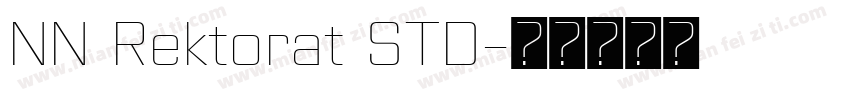 NN Rektorat STD字体转换